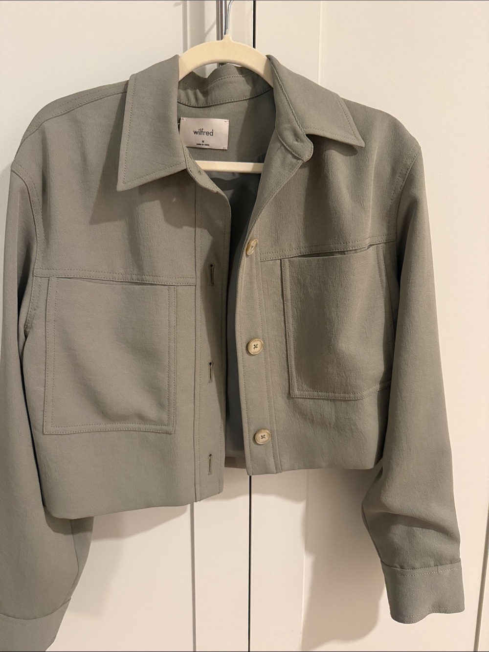 Wilfred Cropped Jacket in Sage